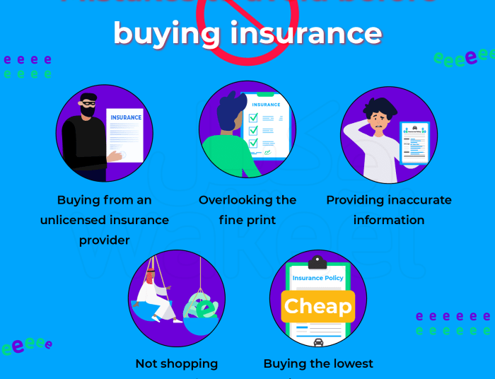 Insurance Don'ts: mistakes to avoid | wakeel